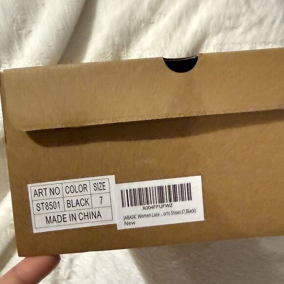 Women Fashion Sneakers Breathable Lace-Up Tennis Running Shoes Black Size 7 NWB - Picture 4 of 16